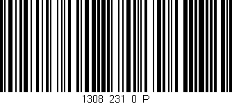 Código de barras (EAN, GTIN, SKU, ISBN): '1308_231_0_P'