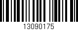 Código de barras (EAN, GTIN, SKU, ISBN): '13090175'