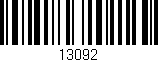 Código de barras (EAN, GTIN, SKU, ISBN): '13092'