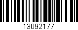 Código de barras (EAN, GTIN, SKU, ISBN): '13092177'