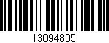 Código de barras (EAN, GTIN, SKU, ISBN): '13094805'