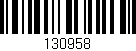 Código de barras (EAN, GTIN, SKU, ISBN): '130958'
