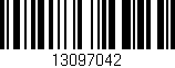 Código de barras (EAN, GTIN, SKU, ISBN): '13097042'