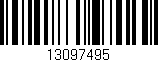 Código de barras (EAN, GTIN, SKU, ISBN): '13097495'