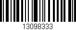 Código de barras (EAN, GTIN, SKU, ISBN): '13098333'