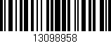 Código de barras (EAN, GTIN, SKU, ISBN): '13098958'