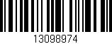 Código de barras (EAN, GTIN, SKU, ISBN): '13098974'