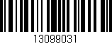 Código de barras (EAN, GTIN, SKU, ISBN): '13099031'