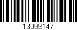Código de barras (EAN, GTIN, SKU, ISBN): '13099147'