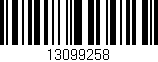 Código de barras (EAN, GTIN, SKU, ISBN): '13099258'