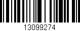 Código de barras (EAN, GTIN, SKU, ISBN): '13099274'