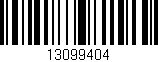 Código de barras (EAN, GTIN, SKU, ISBN): '13099404'