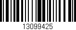 Código de barras (EAN, GTIN, SKU, ISBN): '13099425'