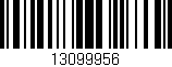 Código de barras (EAN, GTIN, SKU, ISBN): '13099956'