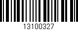 Código de barras (EAN, GTIN, SKU, ISBN): '13100327'
