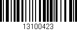Código de barras (EAN, GTIN, SKU, ISBN): '13100423'