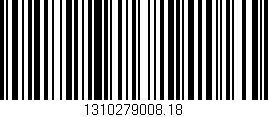 Código de barras (EAN, GTIN, SKU, ISBN): '1310279008.18'