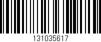 Código de barras (EAN, GTIN, SKU, ISBN): '131035617'