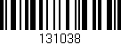 Código de barras (EAN, GTIN, SKU, ISBN): '131038'