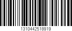 Código de barras (EAN, GTIN, SKU, ISBN): '1310442518919'