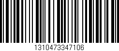 Código de barras (EAN, GTIN, SKU, ISBN): '1310473347106'