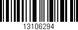 Código de barras (EAN, GTIN, SKU, ISBN): '13106294'