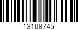 Código de barras (EAN, GTIN, SKU, ISBN): '13108745'