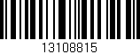 Código de barras (EAN, GTIN, SKU, ISBN): '13108815'