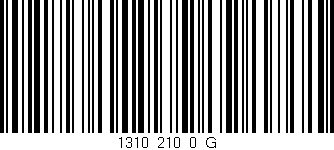 Código de barras (EAN, GTIN, SKU, ISBN): '1310_210_0_G'