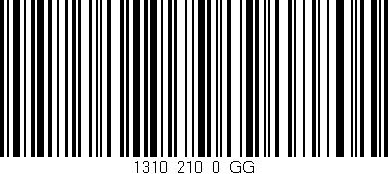 Código de barras (EAN, GTIN, SKU, ISBN): '1310_210_0_GG'