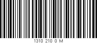 Código de barras (EAN, GTIN, SKU, ISBN): '1310_210_0_M'