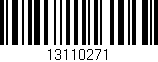 Código de barras (EAN, GTIN, SKU, ISBN): '13110271'