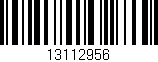 Código de barras (EAN, GTIN, SKU, ISBN): '13112956'