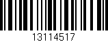 Código de barras (EAN, GTIN, SKU, ISBN): '13114517'