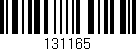 Código de barras (EAN, GTIN, SKU, ISBN): '131165'