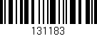 Código de barras (EAN, GTIN, SKU, ISBN): '131183'
