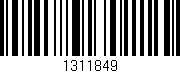 Código de barras (EAN, GTIN, SKU, ISBN): '1311849'