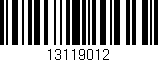 Código de barras (EAN, GTIN, SKU, ISBN): '13119012'