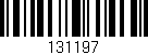 Código de barras (EAN, GTIN, SKU, ISBN): '131197'