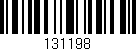 Código de barras (EAN, GTIN, SKU, ISBN): '131198'