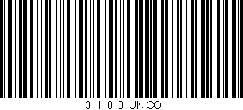Código de barras (EAN, GTIN, SKU, ISBN): '1311_0_0_UNICO'