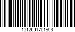 Código de barras (EAN, GTIN, SKU, ISBN): '1312001701596'