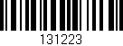 Código de barras (EAN, GTIN, SKU, ISBN): '131223'
