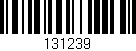 Código de barras (EAN, GTIN, SKU, ISBN): '131239'