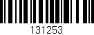 Código de barras (EAN, GTIN, SKU, ISBN): '131253'