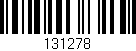 Código de barras (EAN, GTIN, SKU, ISBN): '131278'