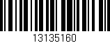 Código de barras (EAN, GTIN, SKU, ISBN): '13135160'