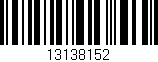 Código de barras (EAN, GTIN, SKU, ISBN): '13138152'