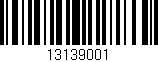Código de barras (EAN, GTIN, SKU, ISBN): '13139001'