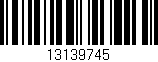 Código de barras (EAN, GTIN, SKU, ISBN): '13139745'